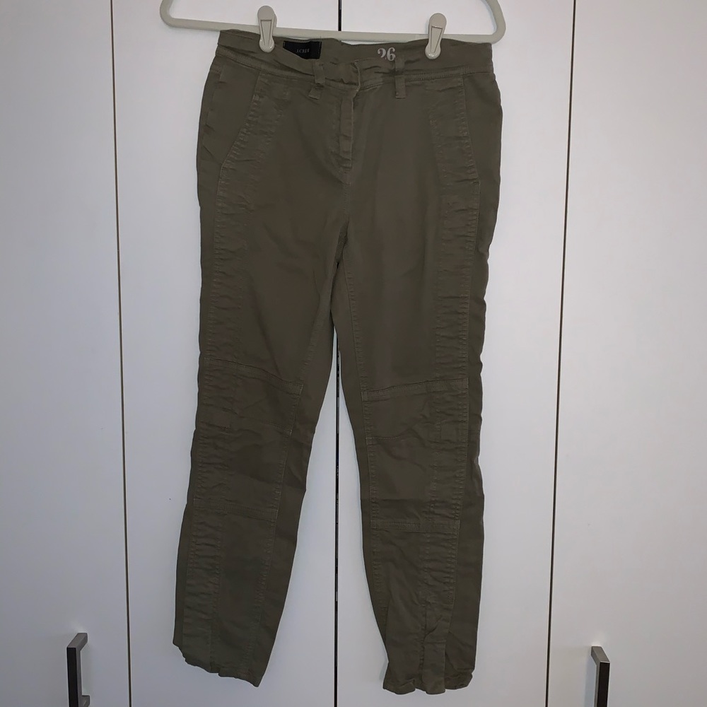 J Crew Muted Green Pant - Picture 3 of 4